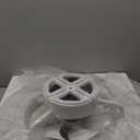 LEDIARY 20 Inch Low Profile Ceiling Fans with Lights and Remote, Dimmable Modern Fan Light (3000K-6000K), 6 Speed, Reversible, APP & Remote Control, Flush Mount Ceiling Fan for Bedroom, White