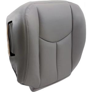 922 or 92i Pewter Gray Front Driver Side Bottom Replacement Microfiber Leather Seat Covers Compatible with Chevy Tahoe Suburban Silverado Avalanche Sierra Yukon 2003 2004 2005 2006