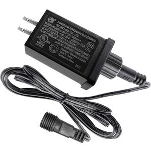 Replacement Yard Inflatable Adapter,with Extension Cord 12V 12W Class 2 Power Supply,60hz Waterproof Ip44 Low Voltage Transformer US Plug for Christmas Thanksgiving Inflatable String Light Decorations