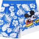 Disney Spiderman Boys Swim Trunks Summer Rash Guard Beach Shorts 2-9 Years | Disney Licensed Swim Shorts, Marvel Cars Mickey Toy Story Swimwear, UPF 50+ Sun Protection, Quick Dry & Breathable Clothes (Blue)