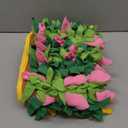 MYLIFESION Snuffle Mat for Dogs, 23.62''*15.75'' for Small & Medium, Fleece Mentally Stimulating Toys for Dogs Cats Rabbits, Helps Control Eating Speed and Train Scent Detection (Tulip Style)