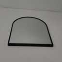 Arch Wall Mirror 20"x16" Large Black Bathroom Mirror Metal Frame Mirrors for Wall, Decoration Vanity Bedroom Entryway Living Room