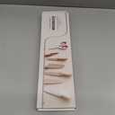 Astercook Knife Set, 13 Pieces Kitchen Knives Set with Healthy Anti-Rust Coating, Dishwasher Safe, Stainless Steel Chef Knife Sets with 6 Blade Guards, Perfect Valentine's Day Gifts for Kitchen (Large, Cream)