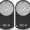 RC-6 for Canon Remote Control with Shutter Release 2 Packs