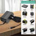 Replacement for Solar Portable Generator Charger, 19V Power Adapter Compatible with Marbero M82 M82MAX M822 M822MAX M87 M88 M16 Portable Power Supply Battery Power Cord