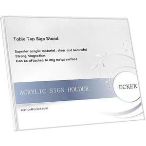 Acrylic Sign Holder A3/A4/A5 Menu Displays L Shape Sign Stand Table Top Sign Stand (Horizontal A3 420297mm/16.5411.69inches)