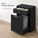 13 Gallon Pull Out Trash Can Cabinet with Drawer