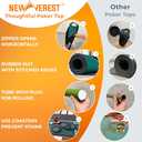 Newverest Poker Table Top 70" x 30" - Ideal Poker Topper for 6ft and 8ft Folding Tables (30" Width), Texas Hold'em Poker Mat for Home Games Casino Nights | Portable with Zipper Storage Bag in Gift Box (Lucky Green)