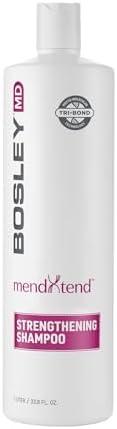 BosleyMD MendXtend Strengthening Shampoo, Conditioner, and Kit to Promote Growth & Prevent Breakage with Saw Palmetto, Hyaluronic Acid and Pomegranate Extract