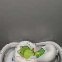 Baby Bathtub, Collapsible Newborn Bathtub for Infant to Toddler 0-24 Months with Soft Cushion and Thermometer,Portable Travel Newborn Tub with No-Slip Feet, Baby Shower Gifts,Grey