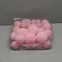 Velvet Christmas Ball Ornaments - 46pcs Flocked Christmas Tree Decorations Set Assorted Shatterproof Hanging Ornaments with Loop for Xmas Holiday Home Decor, 3 Sizes (Pink)