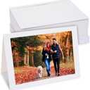 BEST PAPER GREETINGS 36-Pack Thank You Card Photo Insert Frames - 5 x 7 Inch White Modern Cardstock - Envelopes Included - Paper Picture Frame Cards