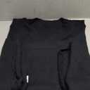 Zeagoo Women's V Neck Sweater Vest Dress Oversized Sleeveless Casual Pullover Sweater Fall Winter Knit Slit Short Dress (XX-Large, Black)