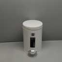 simplehuman 4.5 Liter Bathroom Trash Can, White Steel