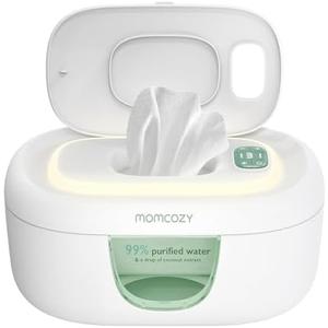 Momcozy Baby Wipe Warmer, Innovative Spring Design, Large Capacity Wipes Dispenser, Fast and Even Heating, 4 Modes of Temperature Heating Control, Diaper Wipe Warmer with Night Light Momcozy Baby Wipe Warmer, Innovative Spring Design, Large Capacity Wipes Dispenser, Fast and Even Heating, 4 Modes of Temperature Heating Control, Diaper Wipe Warmer with Night Light