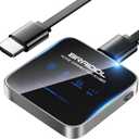 2027 Upgraded Wireless HDMI Display Dongle Adapter, Transmitter Streaming Media Video/Audio/File HDMI Wireless Extender from Smartphone,Laptop to HDTV/Projector/Monitor, Support Airplay DLNA (Black)