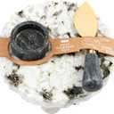 Mud Pie Granite Brie Warmer; Knife 4 1/2" | Warmer 1 1/4" x 2" Dia | Stand 2 3/4" x 6" Dia