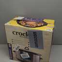 Crock-Pot Large 8-Quart Programmable Slow Cooker with Auto Warm Setting Black Stainless Steel