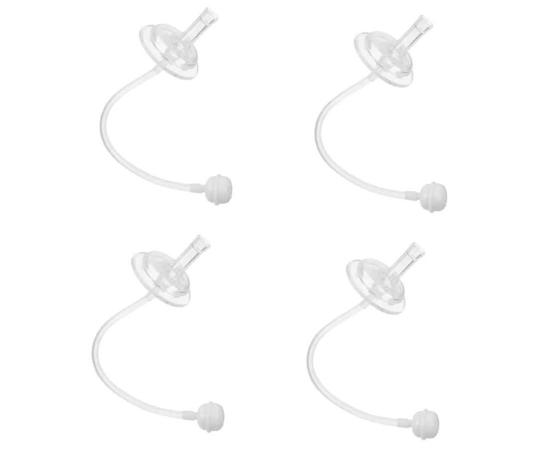 Accessories for Boys and Girls Bottle Sucker Straw Water Bottle Spout Learning Drinking Cups Straw, 4Pcs