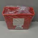 Alcedo Sharps Container for Home and Professional Use 5 Quart (1 Pack), Biohazard Needle and Syringe Disposal, Mailbox Style Lid, Medical Grade