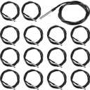 Weewooday DS18B20 1 m/ 3.2 Ft Digital Temperature Thermal Cable Waterproof Probe Sensor -55C to +125C, Compatible with Arduino/Raspberry Pi (15 Pieces)