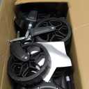 Collapsible Wagon Cart with Wheels Foldable - Folding Utility Heavy Duty Wagons Carts for Grocery Sports Garden Shopping Camping Wheelbarrows (Black, 120L)