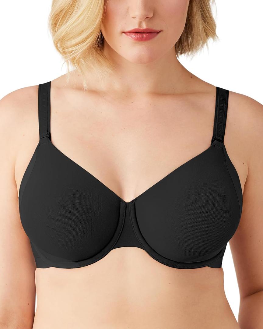Wacoal Women's Uneven Shape Revelation Underwire Bra,Black 38G