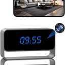 Clock Camera - Full HD 1080P WiFi Camera - Mini Wireless Nanny Cam with Night Vision - Indoor Home Security Surveillance