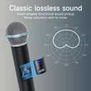 Professional Wireless Microphone for Podcast, Karaoke & Singing 2.4GHz Portable Dynamic Mic with 150ft Range, 8H Battery,Micrfono Inalmbrico for Streaming & Live Performance