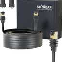 32.8FT Starlink Gen 3/Mini Cable, Starlink Flat Hidden Power Ethernet Cable, Starlink Accessories Extreme Slim Power Cord Shielded for Window Door, Compatible with SL Standard 4/4X/Gen3/Mini