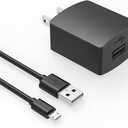 Micro USB Adapter for Nintendo NES Classic Mini Edition 2016, SNES Super NES Classic Mini Editon 2017, Classic Console 2018, Google Speaker Charging Cable Power Cord (5FT)