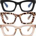 FSRTEP Oprah Style Readers for Women - Stylis Style Reading Glasses with Blue Light Blocking and Spring Hinge