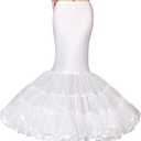 Ieuan Full White Ball Gown Hoops Wedding Accessories Petticoat Underskirt Slips Quinceanera Gown for Wedding Dress