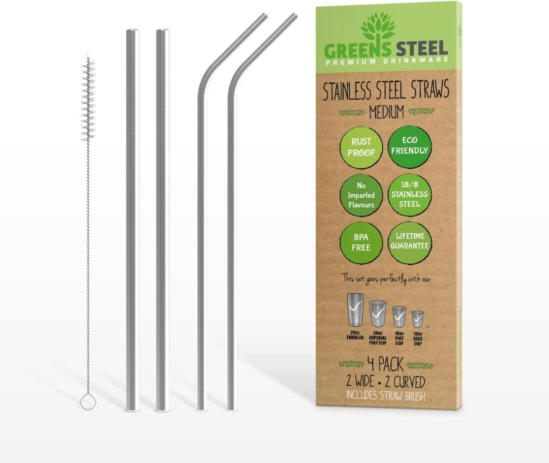 Stainless Steel Straws (Medium)