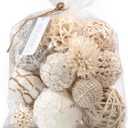 ANDALUCA Large Decorative Balls Bowl Filler Decor Orbs White & Cream (Natural White)
