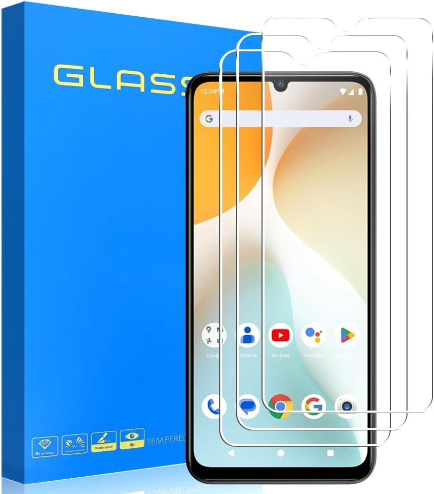[3 Pack] Tempered Glass Screen Protector Compatible with BLU G64/G64L with 9H HD Clear Transparent Ultra thin Protective Glass Film