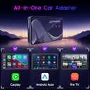 2026 Upgraded 3-in-1 HDMI Input Car TV & Wireless CarPlay Adapter & Android Auto, Stream TV Stick/i-Phone/Android Phone to Your Vehicle, Plug & Play for Factory Car Stereo 2016+