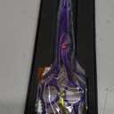 JASON Curved Shears for Dogs - 7.5" Pet Grooming Scissors with Ergonomic Handle Japanese Stainless Steel Trimming Scissor for Dogs, Cats and Other Pets, Sharp (Up-Curved, Purple) Christmas Gift