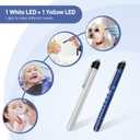 13 Pcs Stethoscope Case Sets Medical Supplies Include Stethoscope Case, Medical Scissors, 2 Penlights with Batteries, Bandage Wraps for Nursing School Tool Kits, Black New