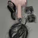 Slopehill Professional Ionic Hair Dryer, Powerful 1800W Fast Drying Low Noise Blow Dryer with 2 Concentrator Nozzle 1 Diffuser Attachments for Home Salon Travel (Pottery Pink and Rose Gold)