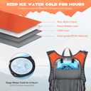 Maelstrom Hydration Hiking Backpack with 2L/3L Water Bladder, High Flow Bite Valve Water Backpack for Men Women Lightweight Insulation for Hiking, Cycling, Running, Climbing, Camping