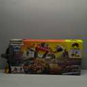 Monster Jam Smash & Bash SmashBot Playset with Launcher, Exclusive 1:64 Scale Monster Truck, 15-Inch Repairable Robot, Kids Toys for Boy and Girls Ages 3 and up