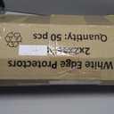 Cardboard Edge Protectors for Shipping - 2"W x 2"D x 48"L, Medium Duty .160 ga, Pallet Corner Protectors, Angle Boards, White, 50/Pack