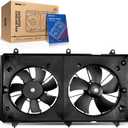 KAX Engine Radiator Cooling Fan, Compatible with 2003-2007 Accord 2.4L, Replace # 620225, 19015RAAA01, 19030RAAA01, 38616RAAA01, 38611RAAA01, 19020PND003