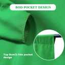 2 in 1 Green Backdrop Stand Kit, 6.5x6.5 ft Portable Dual Rod Stand kit with 6x7ft Green Backdrop-Premium Polyester for Video Streaming, Portrait Photoshoot, Wall Mounted, Parties