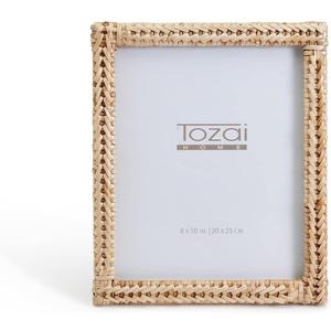 Tozai Amanpulo Woven Rattan 8" x 10" Photo Frame (hangs or stands Tozai Amanpulo Woven Rattan 8" x 10" Photo Frame (hangs or stands