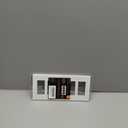 1 Pack BESTTEN 5-Gang Screwless Wall Plate, Decorator Outlet Cover, USWP4 Glossy Off White, Decor Face Plate for Light Switch, Dimmer, GFCI, USB Receptacle, H4.69 x W10.18, ETL Listed