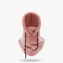 Sherpa Hood, Wind-Resistant Winter Face Mask, Fleece Ski Mask for Men and Women, Warm Face Cover Hat Cap Scarf