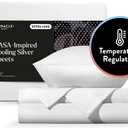 Miracle Made Extra Luxe Soft, Cool-to-The-Touch Cotton Bed Sheet Set, 4-Piece  Silver-Treated, Breathable, Lightweight Bedding  Full Size, White