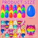 24 Pack Prefilled Easter Eggs with Toys Filled Easter Eggs for Kids Toddlers Easters Basket Stuffers Essentials Non Candy Prefilled Easters Egg Gift Easters Egg Hunt Party Favors for Boys Girls